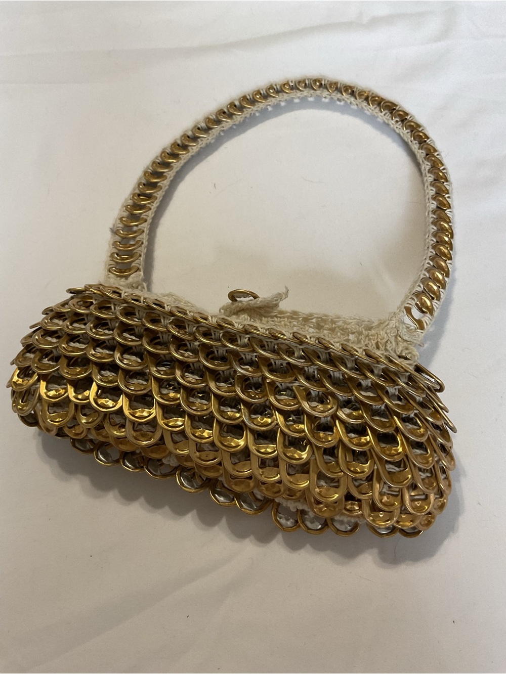 Gold Pop Tab Mini Shoulder Bag - unique!